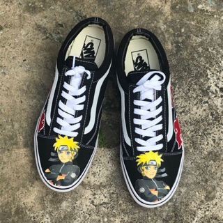 [Ảnh thật] Giày thể thao old skool custom hình naruto
