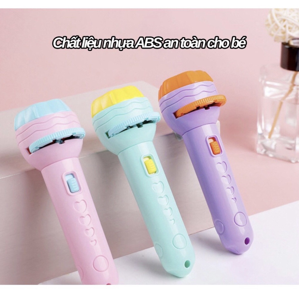 Đèn Pin chiếu hình 80 hình động vật cho bé phát triển tư duy (sieu re)