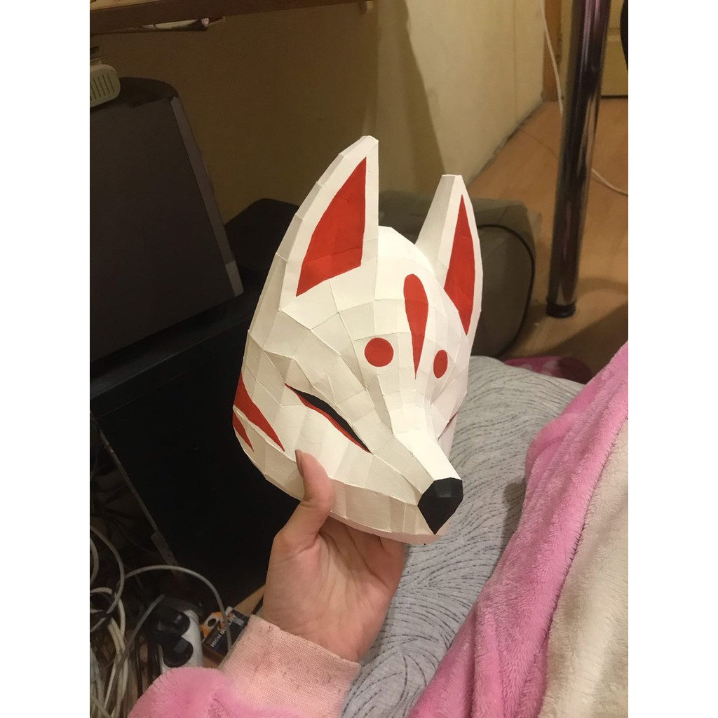 Mặt nạ Kitsune 2/3 _ Mô hình giấy
