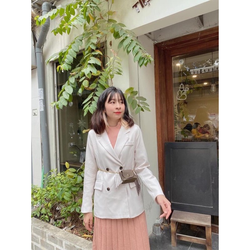 Áo blazer kèm túi