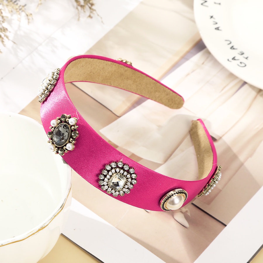 Băng Đô Cài Tóc Đính Đá Và Ngọc Trai Nhân Tạo Xinh Xắn Cho Nữ