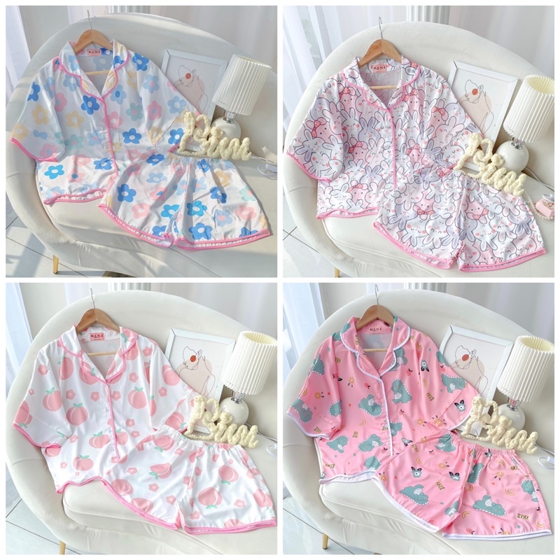 [ẢNH THẬT TỰ CHỤP] ĐỒ BỘ ĐÙI VIỀN NGỦ LỤA MANGO—- HÀNG ĐỘC QUYỀN BINI🔥Chất vải siêu đẹp | BigBuy360 - bigbuy360.vn