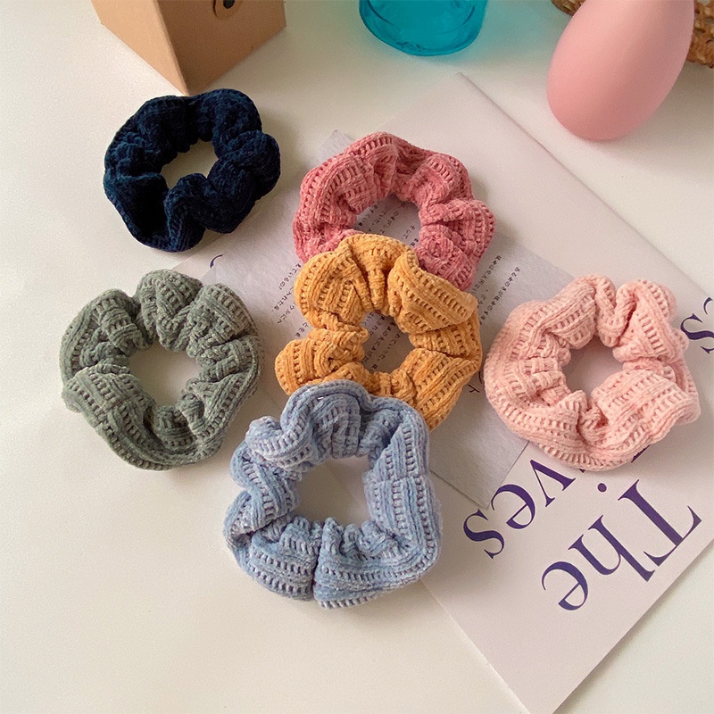 Dây Thun Cột Tóc Phong Cách Thu Đông Đơn Giản Mới