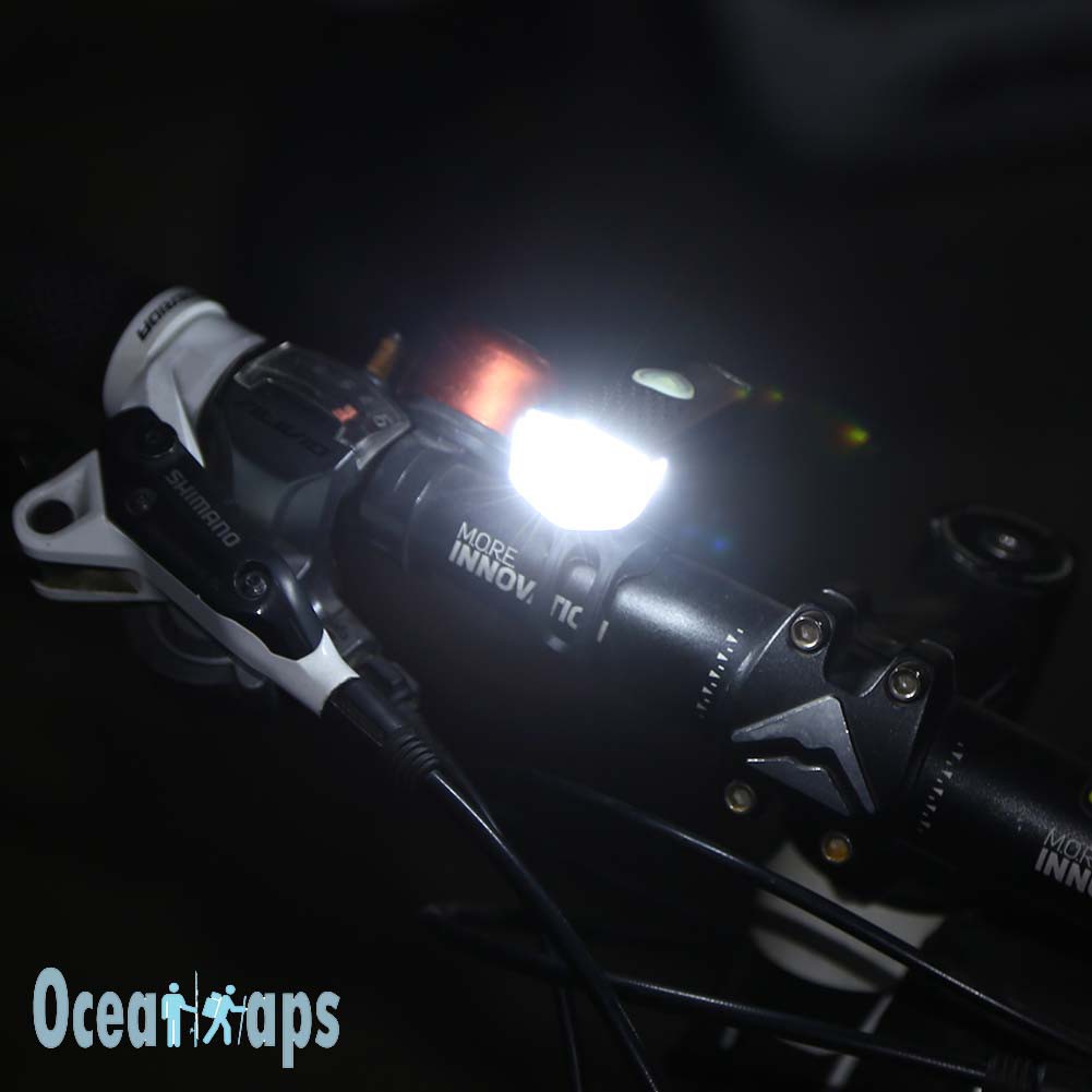 Đèn LED trợ sáng gắn đầu xe đạp sử dụng pin sạc