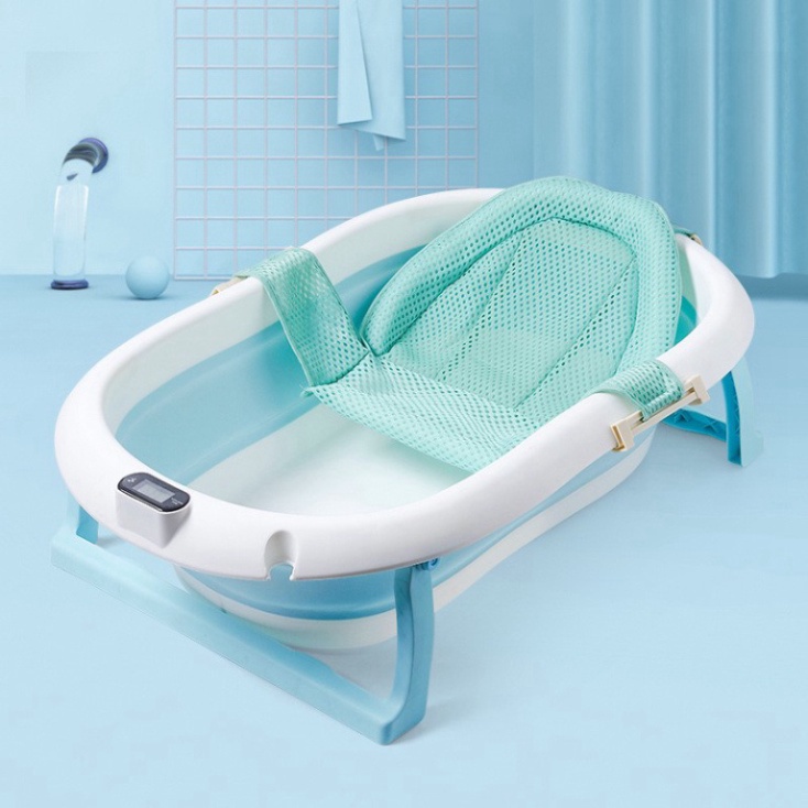 THAU CHẬU TẮM CHO BÉ GẤP GỌN SIZE TO BABYJOY MART ( HÀNG CAO CẤP )