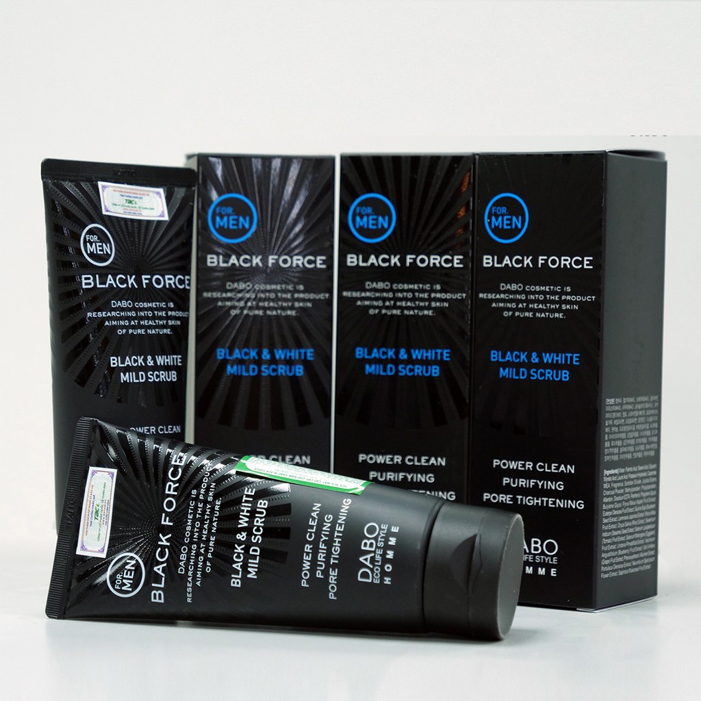 SỮA RỬA MẶT DÀNH CHO NAM - DABO BLACK FORCE FOR MEN 120ML