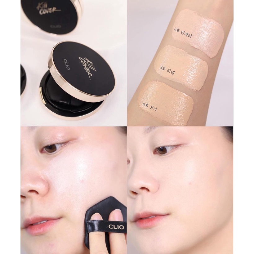 Phấn Nước Clio Kill Cover Fixer Vỏ Vuông