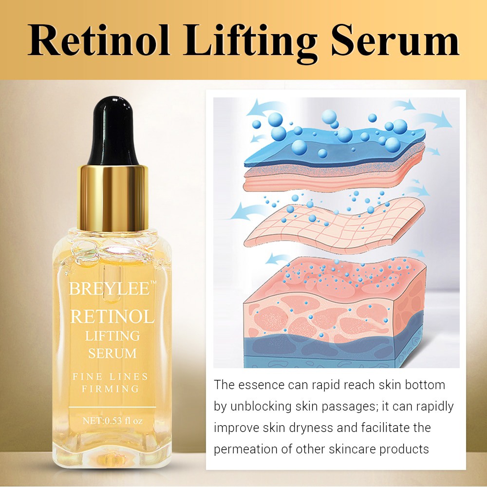 Bộ kem dưỡng da mặt breylee chứa retinol chống lão hóa loại bỏ nếp nhăn dưỡng ẩm làm săn chắc da