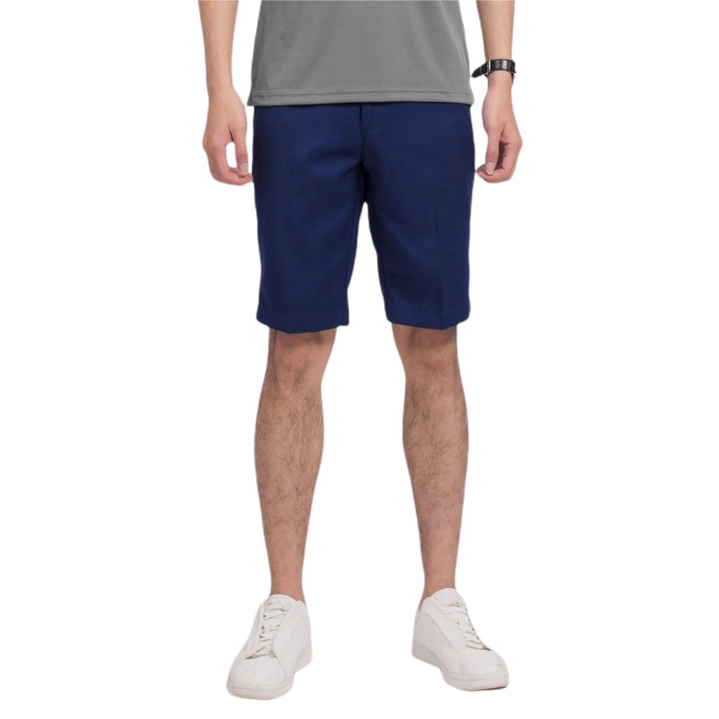 Quần Short Nam Aristino ASO035S9 Quần Short Âu Màu Xanh Tím Than Dáng Regular Fit