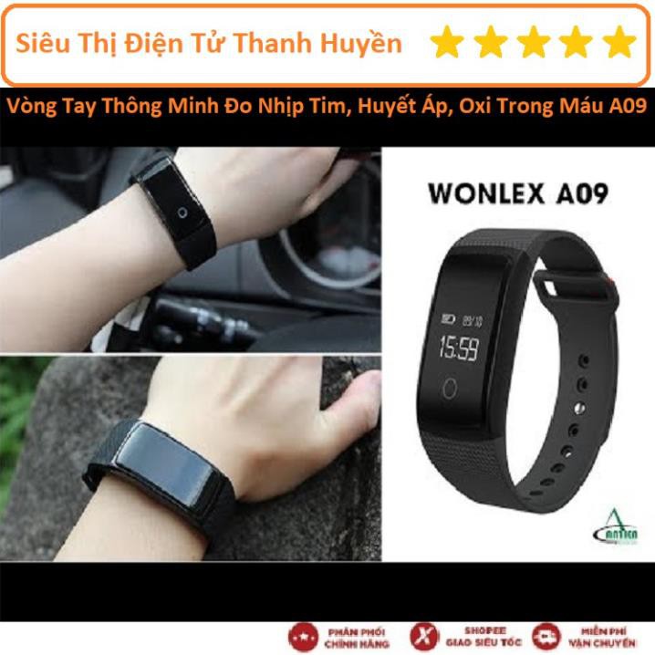 Mua ngay Vòng Tay Thông Minh Đo Nhịp Tim, Huyết Áp, Oxi Trong Máu A09 [Freeship 10k]