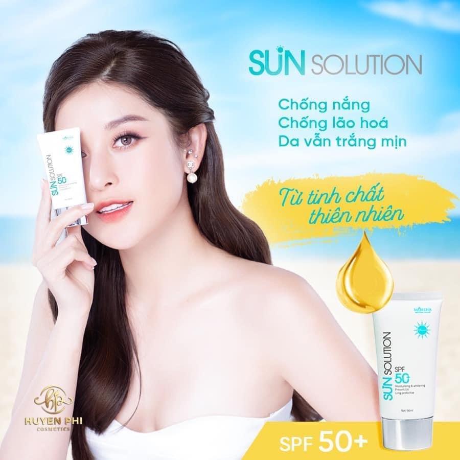 KEM CHỐNG NẮNG MORENA SPF + DƯỠNG ẨM  TRẮNG MỊN DA ( HUYỀN PHI )