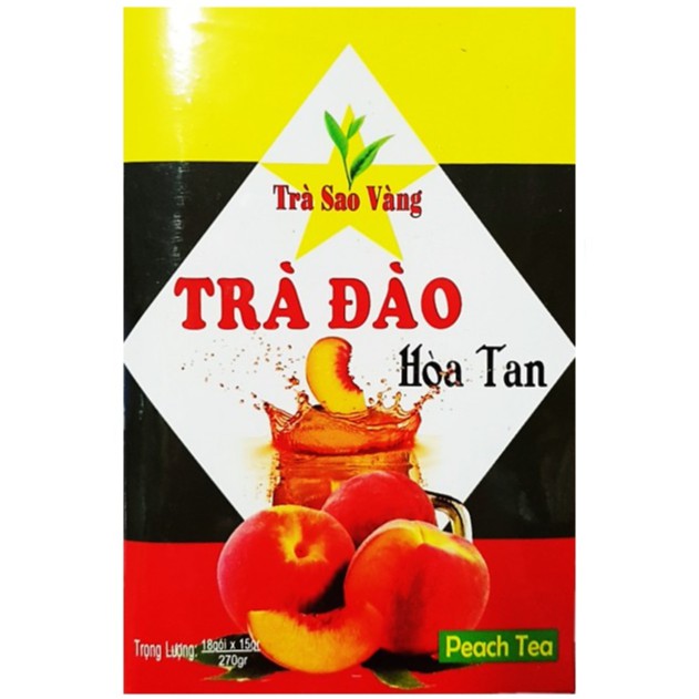 Trà Đào Trà Vải Hoà Tan Sao Vàng 200g | BigBuy360 - bigbuy360.vn