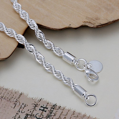 Vòng tay xi bạc thanh lịch cho nữ