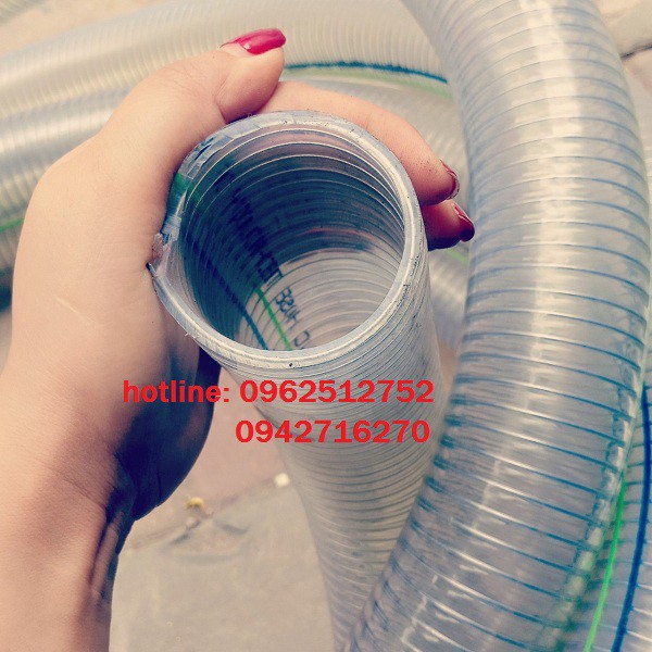 Ống nhựa mềm lõi thép phi 50, ống dẫn xăng dầu d50 chịu áp lực cao giá rẻ 10m