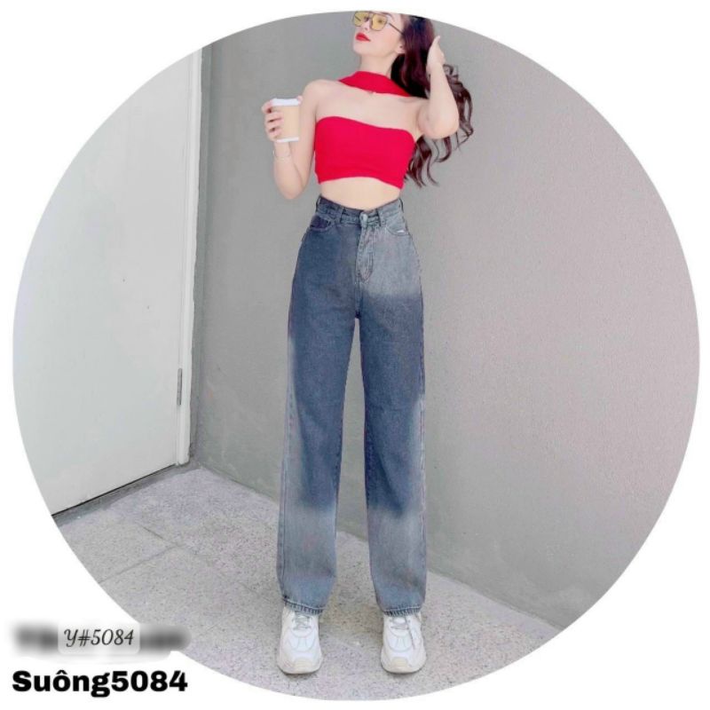 QUẦN JEAN SUÔNG LƯNG CAO LOANG
