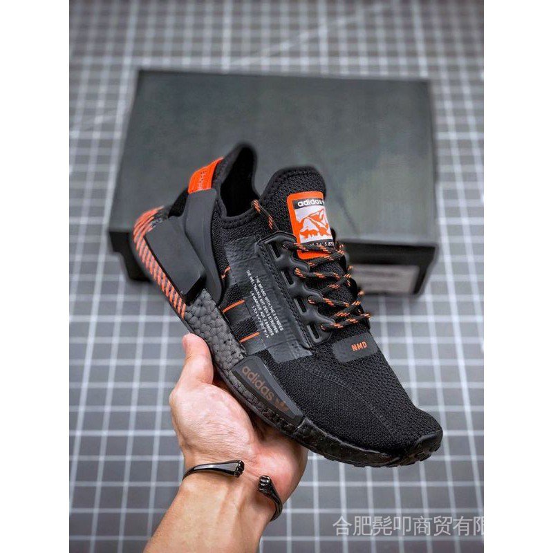 Giày Thể Thao Adidas NMD R1 V2 Năng Lượng Mặt Trời Màu Đỏ Đen