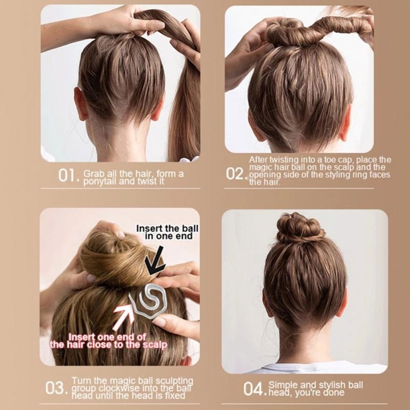 Dụng Cụ Búi Tóc Vô Hình Tạo Kiểu Tóc Đuôi Ngựa Thời Trang Cho Nữ