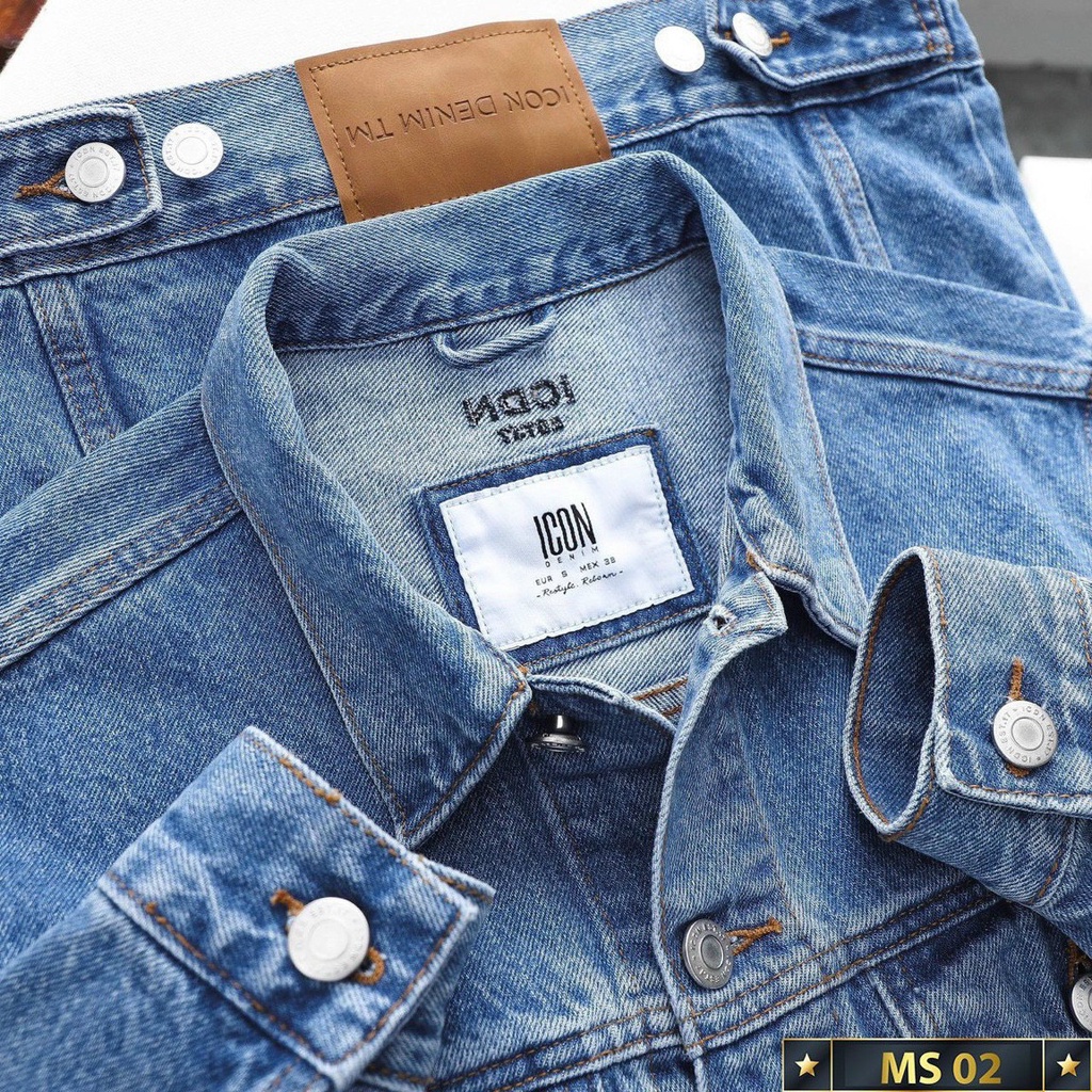 Áo khoác jean nam xanh trơn cao cấp,phong cách cá tính dễ phối đồ,chất jean cao cấp thời trang Lady-Hn Store88 j3