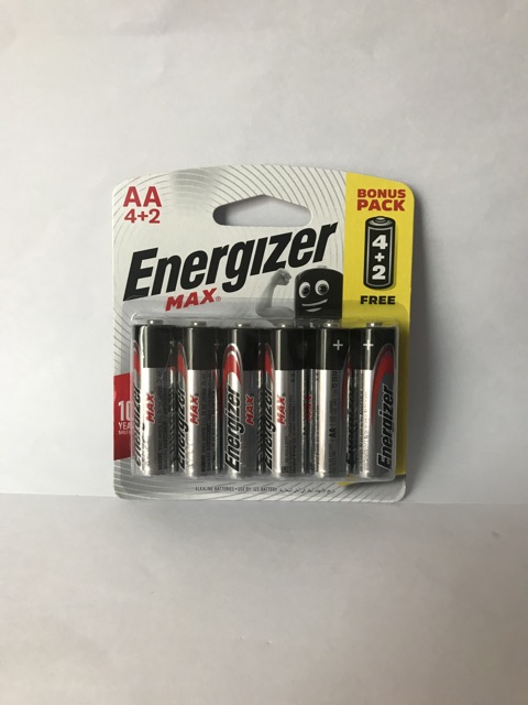 Pin Max 4 + 2 Viên Energizer BP4+2