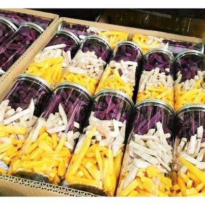 Khoai cọng sấy mix 3 vị - giá sỉ 100g / 250g / 500g