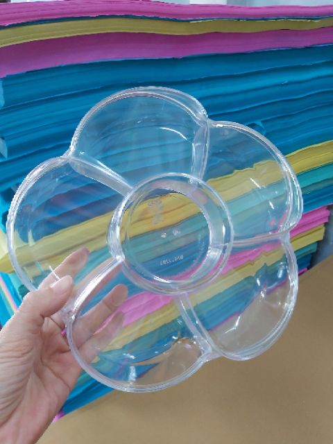 Combo 5 hộp đựng mứt tết hình hoa mai 5 cánh