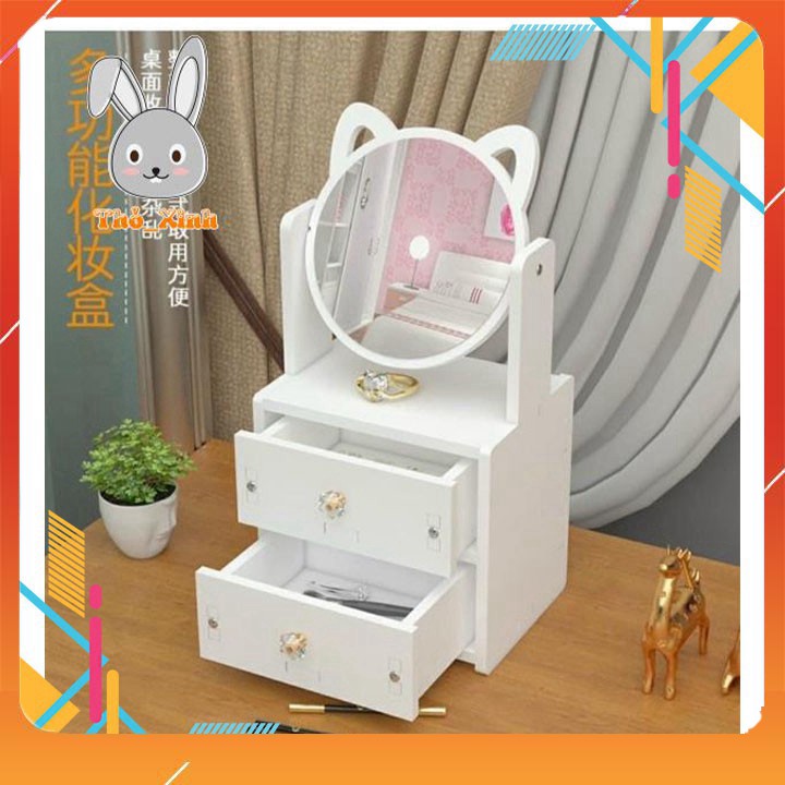 ❣️Kệ Mỹ Phẩm❣️ Mini, Kệ Để Đồ Trang Điểm Có Kèm Gương