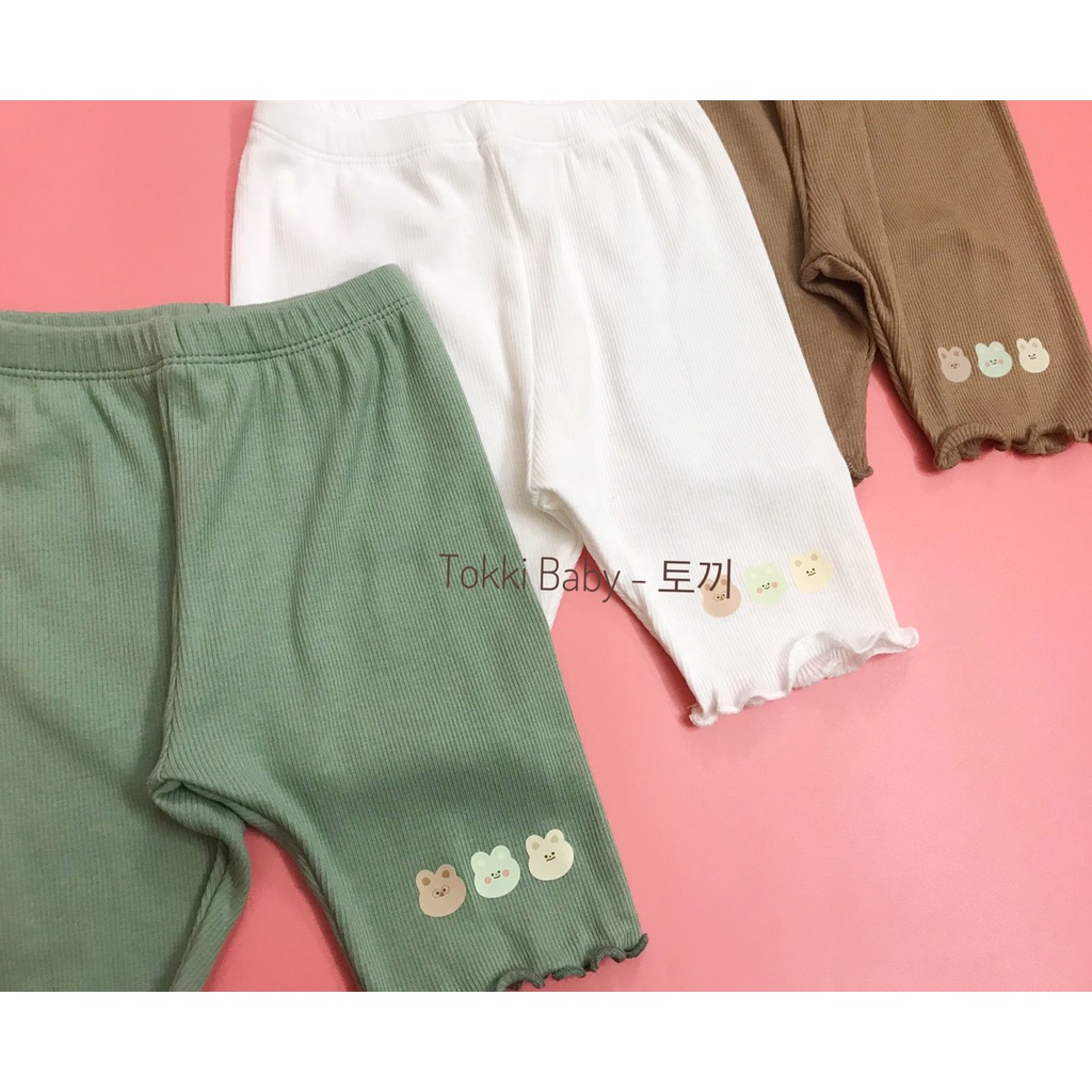 Set 3 quần legging hè cho bé gái QBM001