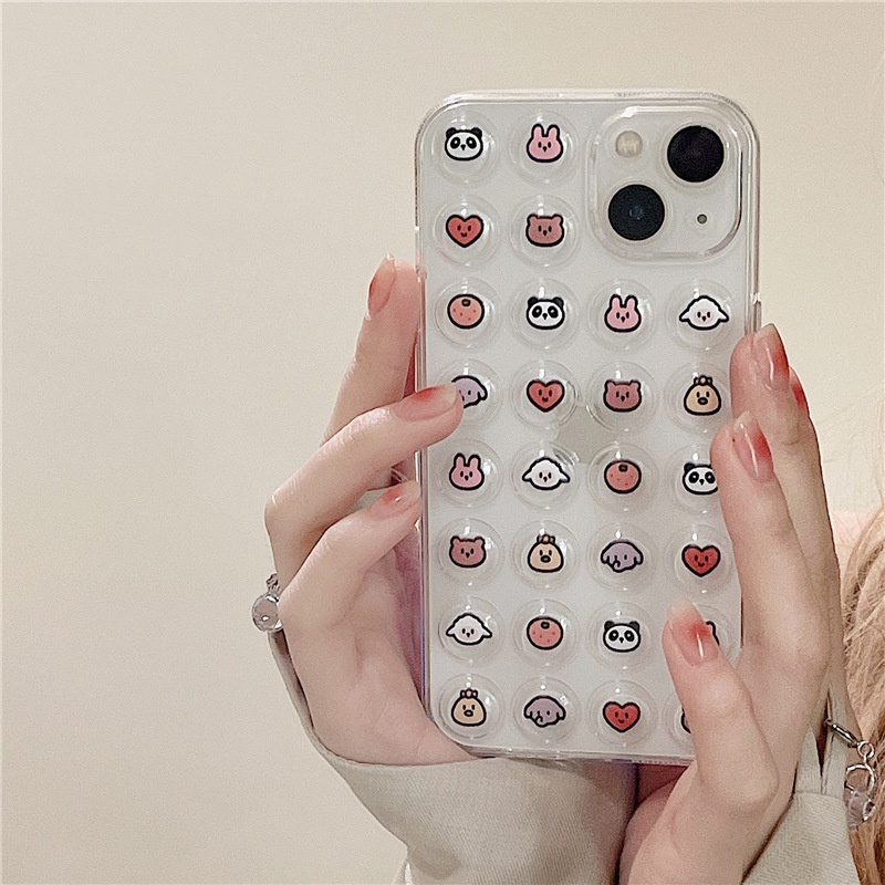 Ốp lưng iphone Ốp Điện Thoại Trong Suốt Hình Bong Bóng Cho iphone13 12Promax 6/6splus/7/7plus/8/8plus/x/xr/xs/11/12/13/pro/max/plus/promax Dinuo case