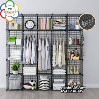 [FREESHIP] TẤM LƯỚI SẮT LẮP KỆ, TỦ (35*35cm) - BỘ 4 CHỐT GHÉP LƯỚI