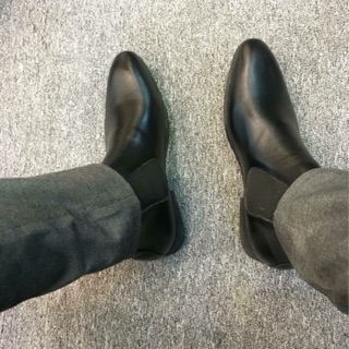 [TẶNG LÓT TĂNG CHIỀU CAO] Giày Chelsea Boot Da Bò 100% Cổ Cao