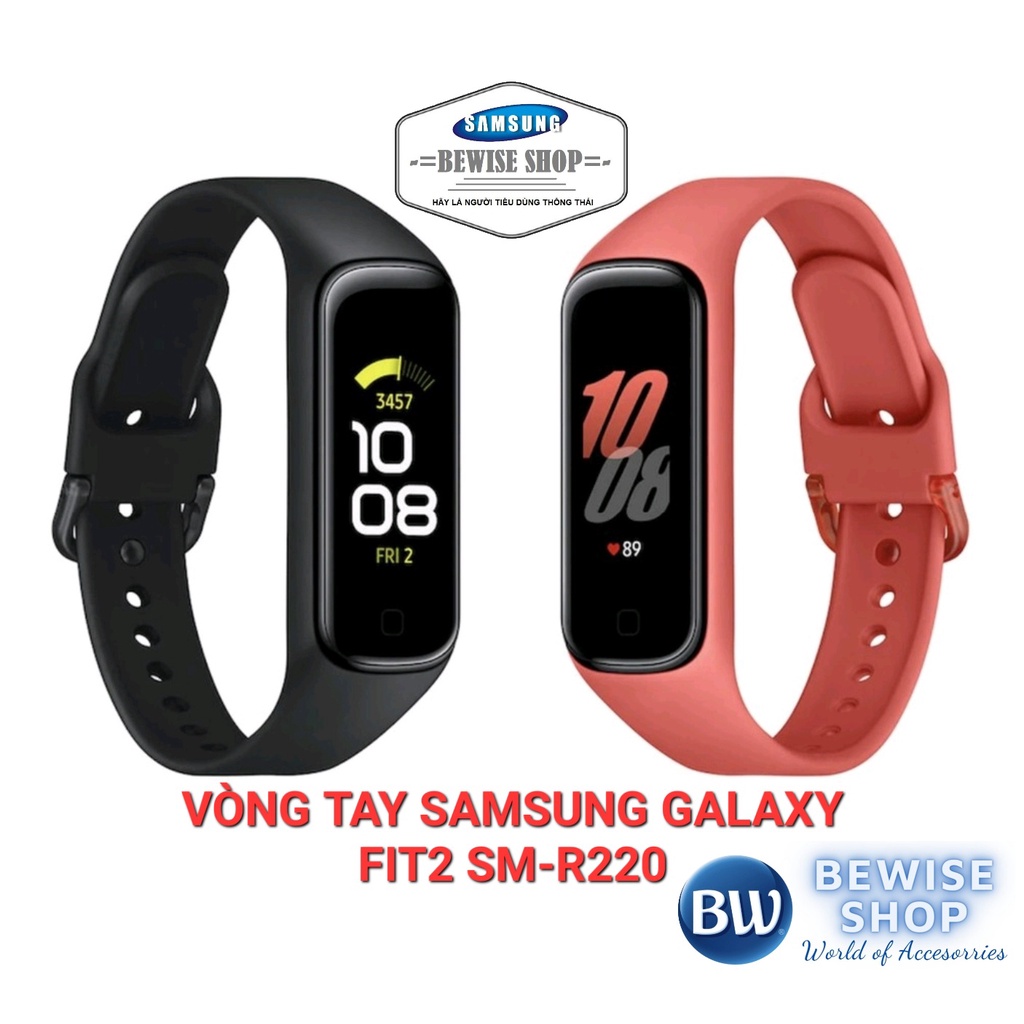 Vòng Đeo Tay Thông Minh Samsung Galaxy Fit2 (SM-R220) Theo Dõi Vận Động - Thể Thao - Giấc Ngủ - Nhịp Tim - Hàng Chính Hã