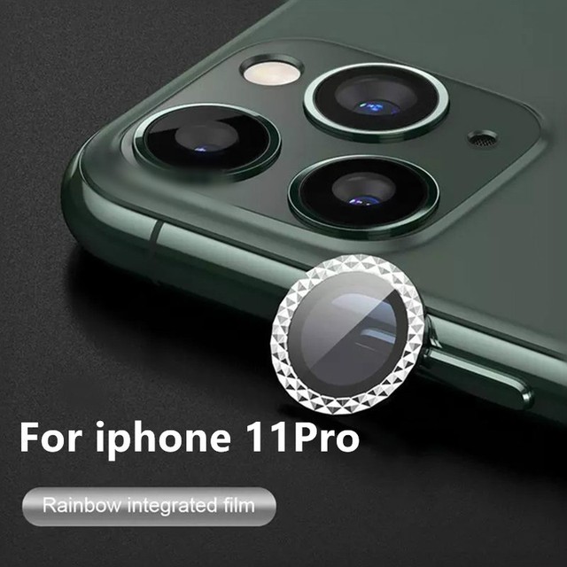 Bảo vệ ống kính iPhone 12 Pro Max / 12 / 12Pro / 11 Pro Max series Vỏ bảo vệ ống kính máy ảnh mini Diamond, chống chói