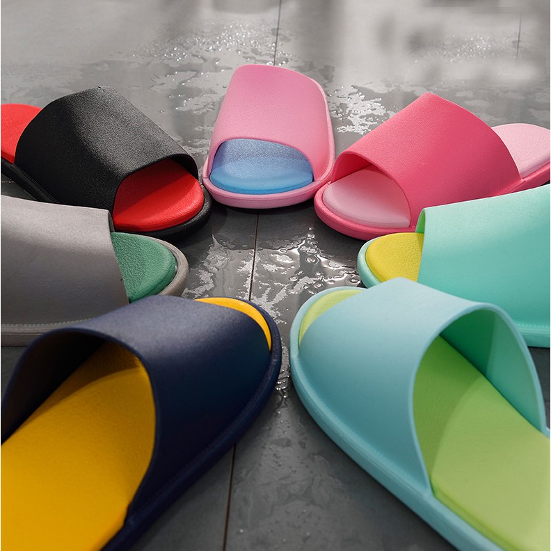 Dép thời trang indoor 2 màu cá tính