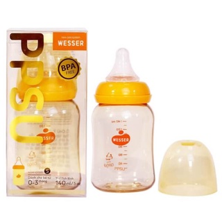 Bình sữa PPSU Wesser cổ hẹp ( 60ml/140ml/250ml )
