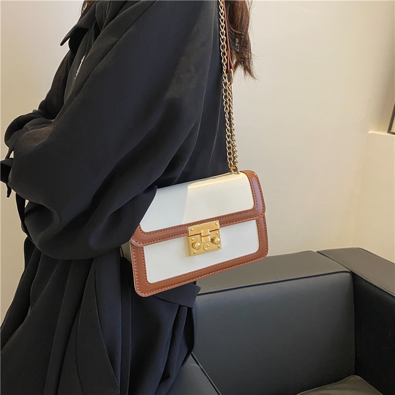 Túi Đeo Vai Màu Sắc Tương Phản Thiết Kế Đơn Giản 2022