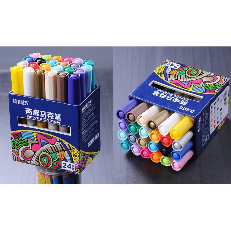Bút sơn acrylic STA-Bút vẽ giày-Bút vẽ lốp-Bút repaint-Bút vẽ graffiti