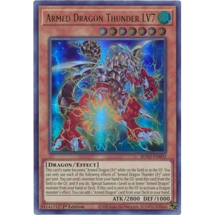 Thẻ bài Yugioh - TCG - Armed Dragon Thunder LV7 / BLVO-EN002'