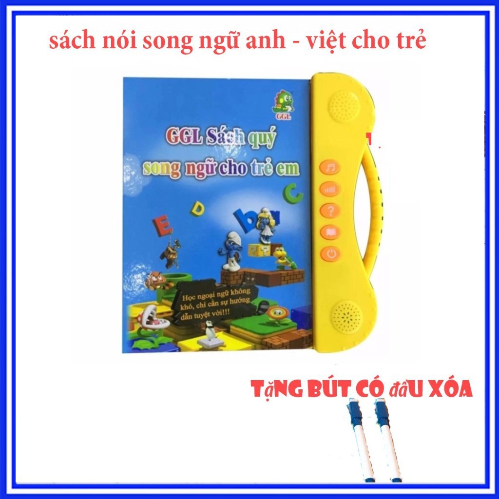 Đồ chơi Bộ sách quý điện tử Song ngữ - Trẻ vừa học vừa chơi cùng Tiếng Anh