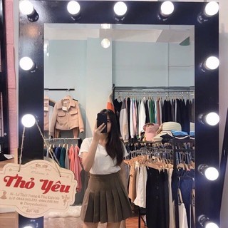 Chân váy tầng xếp ly