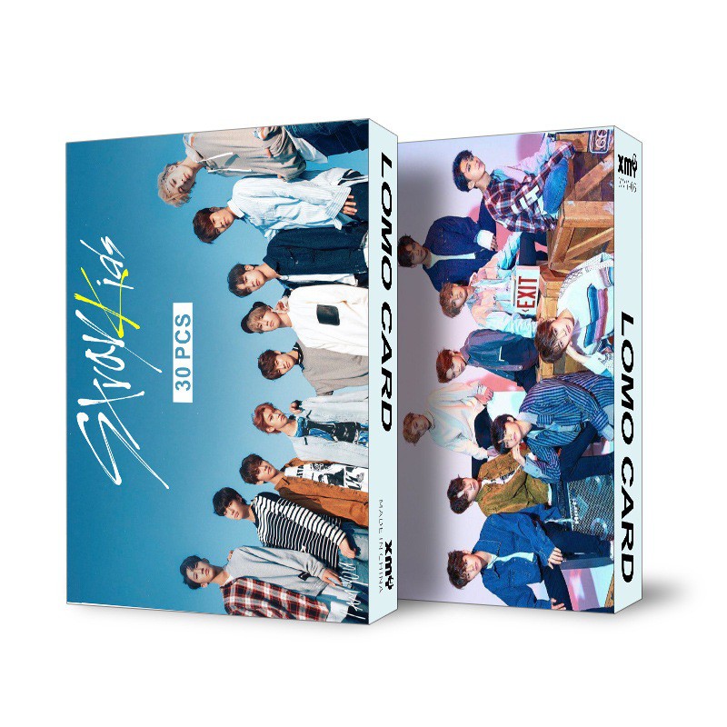 Lomo card 30 ảnh StrayKids hộp bóng siêu nét 1080HD