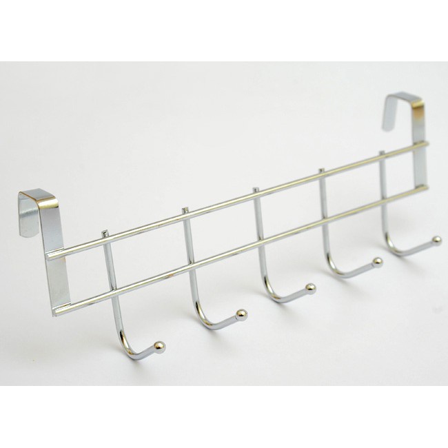 Giá treo đồ , móc inox treo đồ gắn sau tủ cánh cửa nhà tắm phòng bếp dán tường 1432