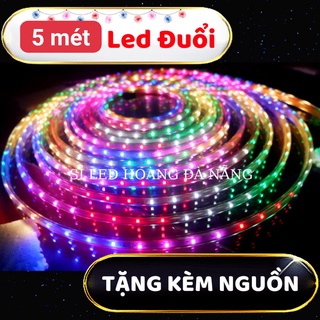 Dây đèn led đuổi 2835- kèm dây nguồn đã được nối sẵn- cắm điện là sáng