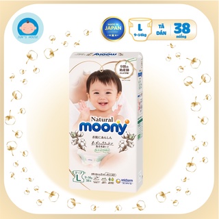 Tã bỉm moony natural nội địa nhật dán/quần nb63/s58/m46/l38/m46/l36/xl32
