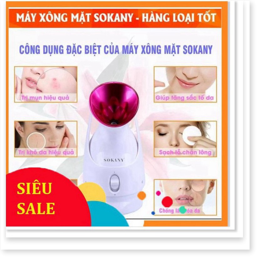 [HÀNG LOẠI 1 - GIÁ SẬP SÀN] Máy Xông Hơi Làm Đẹp Da Mặt Tại Nhà Sokany Chính Hãng