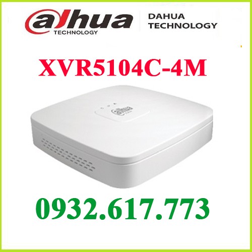 Đầu ghi hình HDCVI/TVI/AHD và IP 4 kênh DAHUA XVR5104C-4M