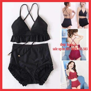 [MÃ UTNA69689 GIẢM 3000 ĐƠN 99K]Bộ Đồ Bơi Đi Biển Bánh Bèo Tiểu Thư VINTAGE♥️ Bikini Hai Mảnh HÀNG LUÔN CÓ SẴN TẠI SHOP