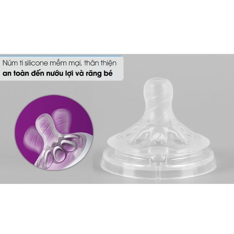 Hàng chính hãng Bình Sữa Philips Avent Natural 60ml / 125ml / 260ml / 330ml bằng nhựa PP, không có BPA