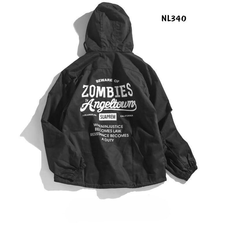 [Sale Hết Ga] Áo khoác nam nữ gió dù Zoombie cá tính áo khoát dù nam | BigBuy360 - bigbuy360.vn