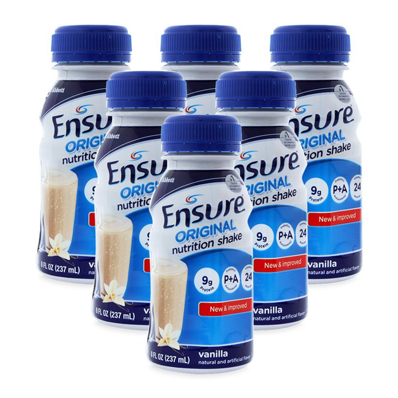 Lốc 6 chai sữa nước Ensure Vani 237ml - HSD luôn mới