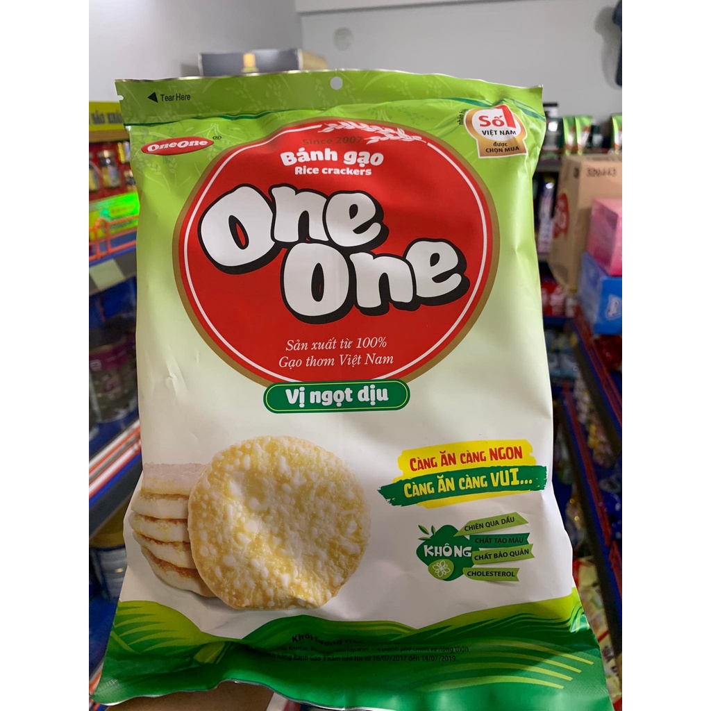 Bánh gạo oneone vị ngọt dịu / vị bò nướng gói 150g